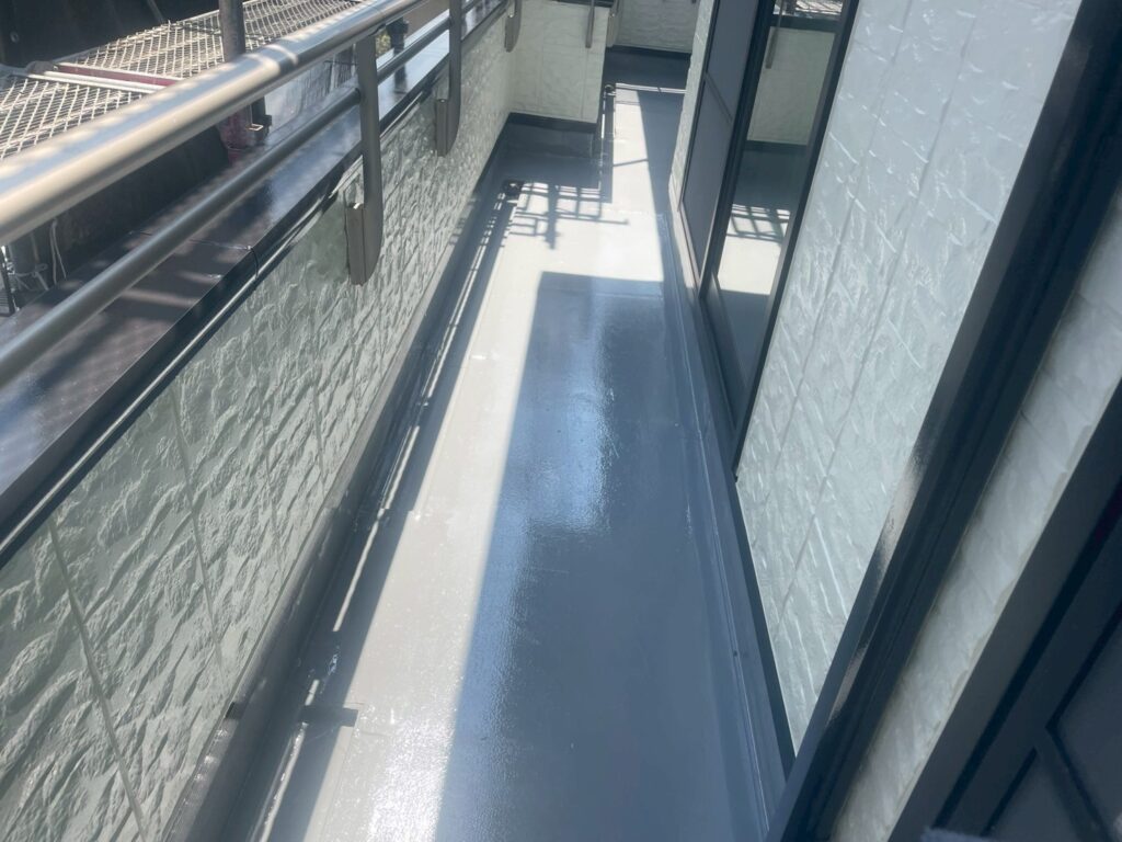 トップコート塗布後